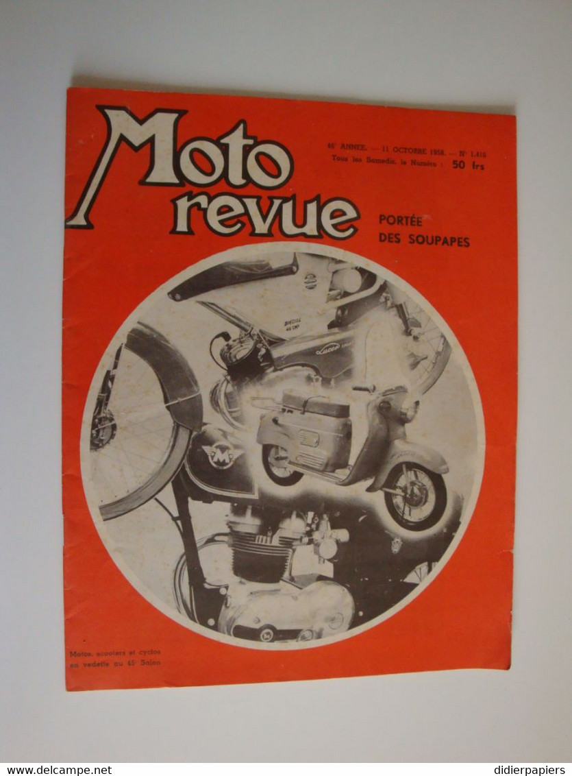 Moto-Revue,1958,salon De La Moto 58,Matchless 250cc,Royal-Enfield,le Vélovap,champions Suédois - Moto