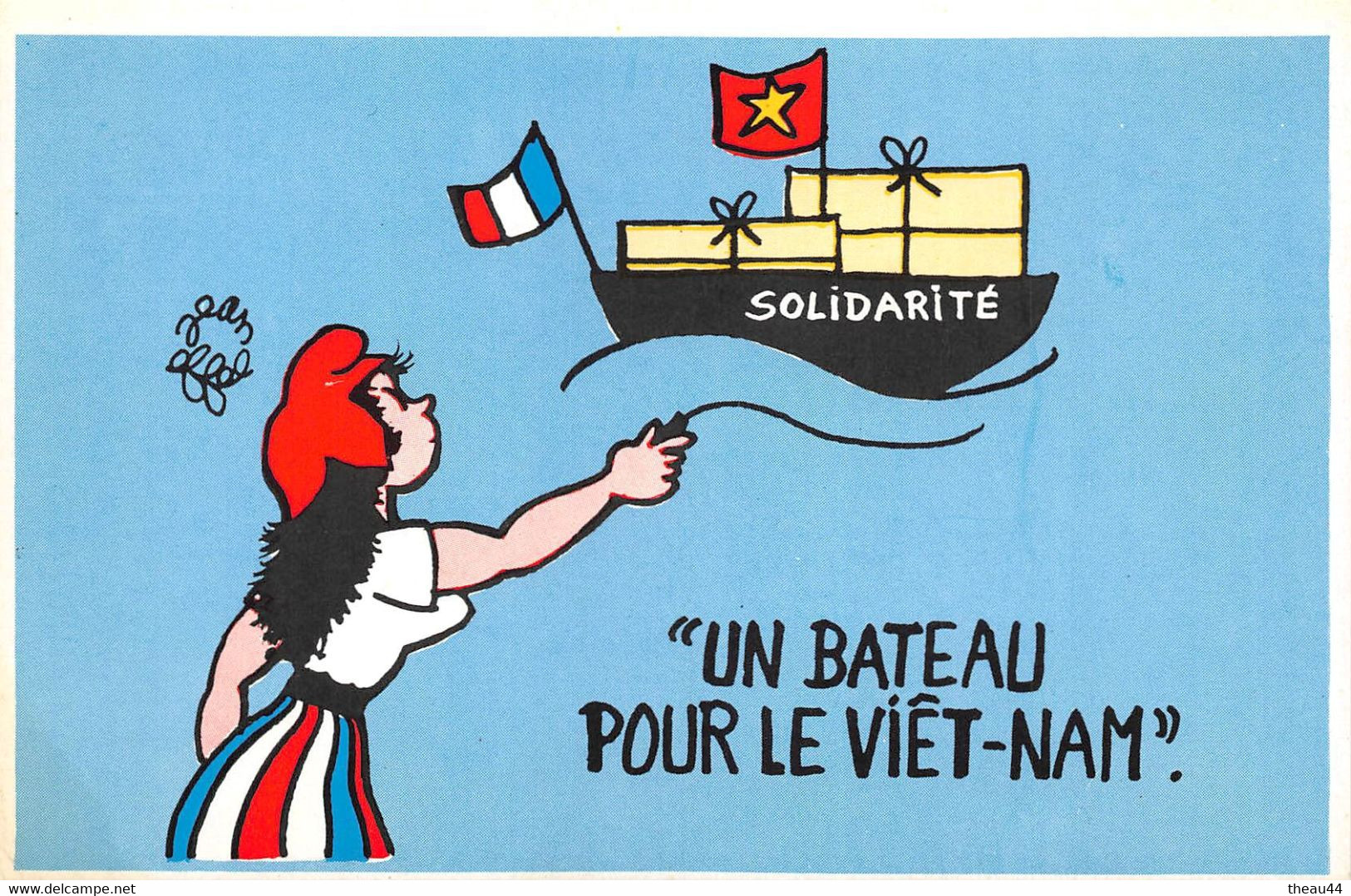 ¤¤   - ILLUSTRATEUR " Jean EFFEL " En 1968  -  Solidarité Avec Le VIET-NAM    -  ¤¤ - Effel