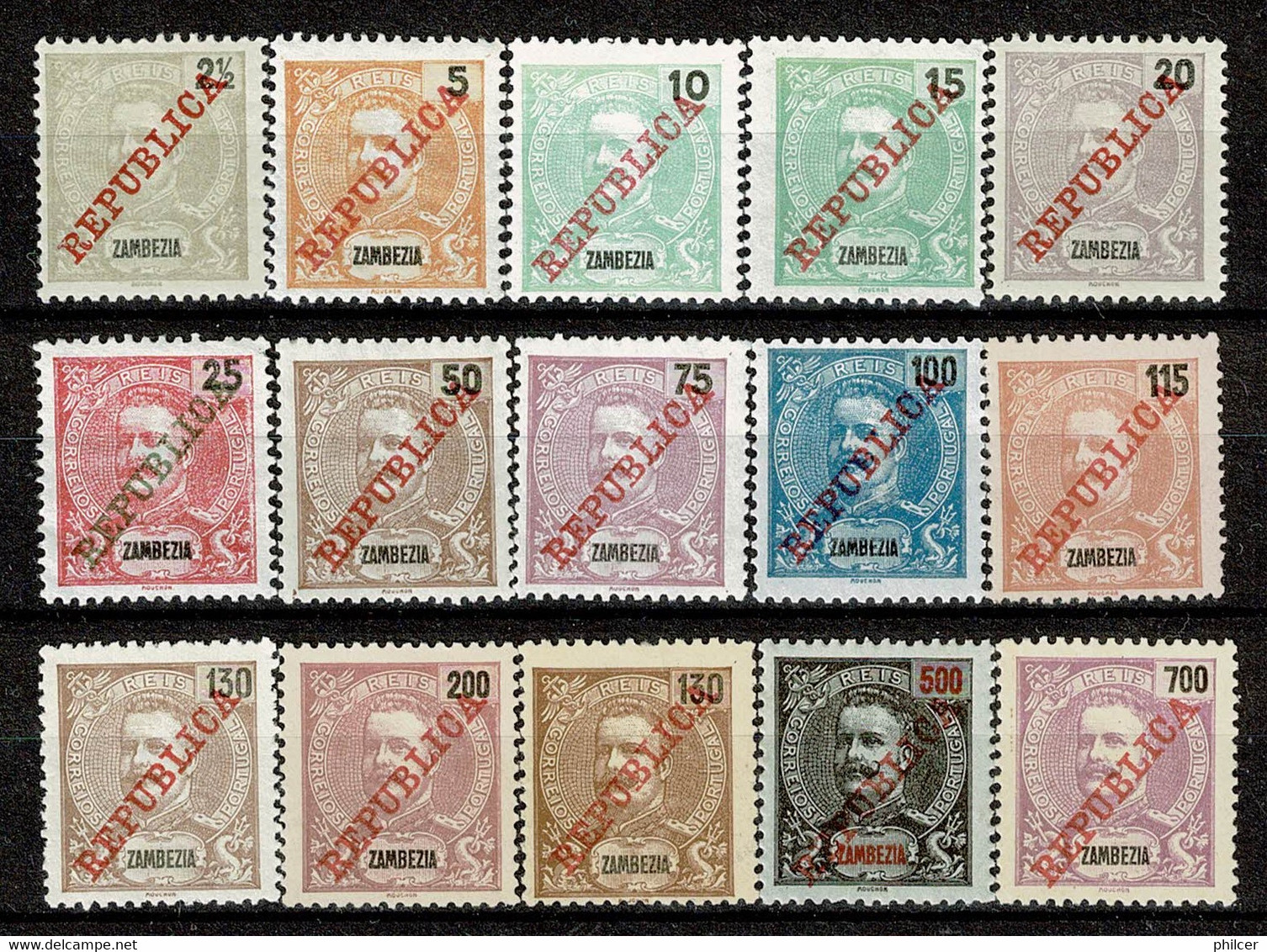 Zambézia, 1911, # 55/69, MNG - Zambezia