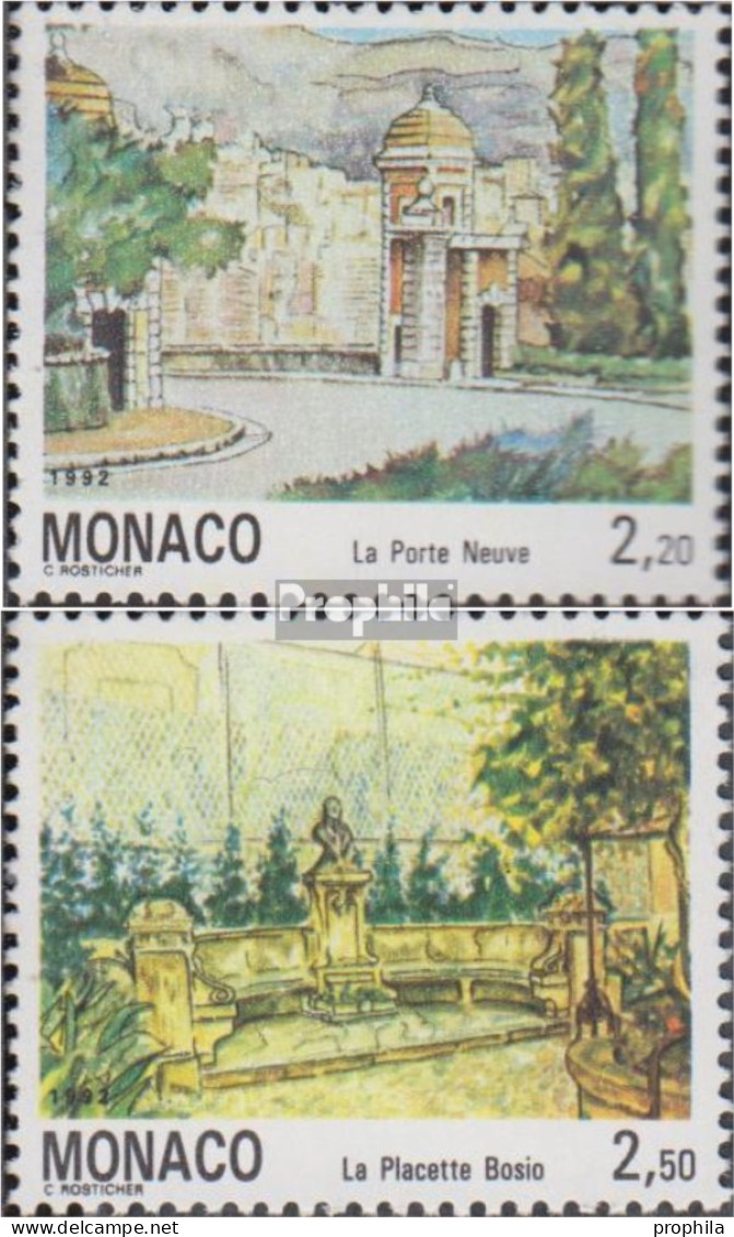 Monaco 2082-2083 (kompl.Ausg.) Postfrisch 1992 Ansichten Von Monaco - Neufs