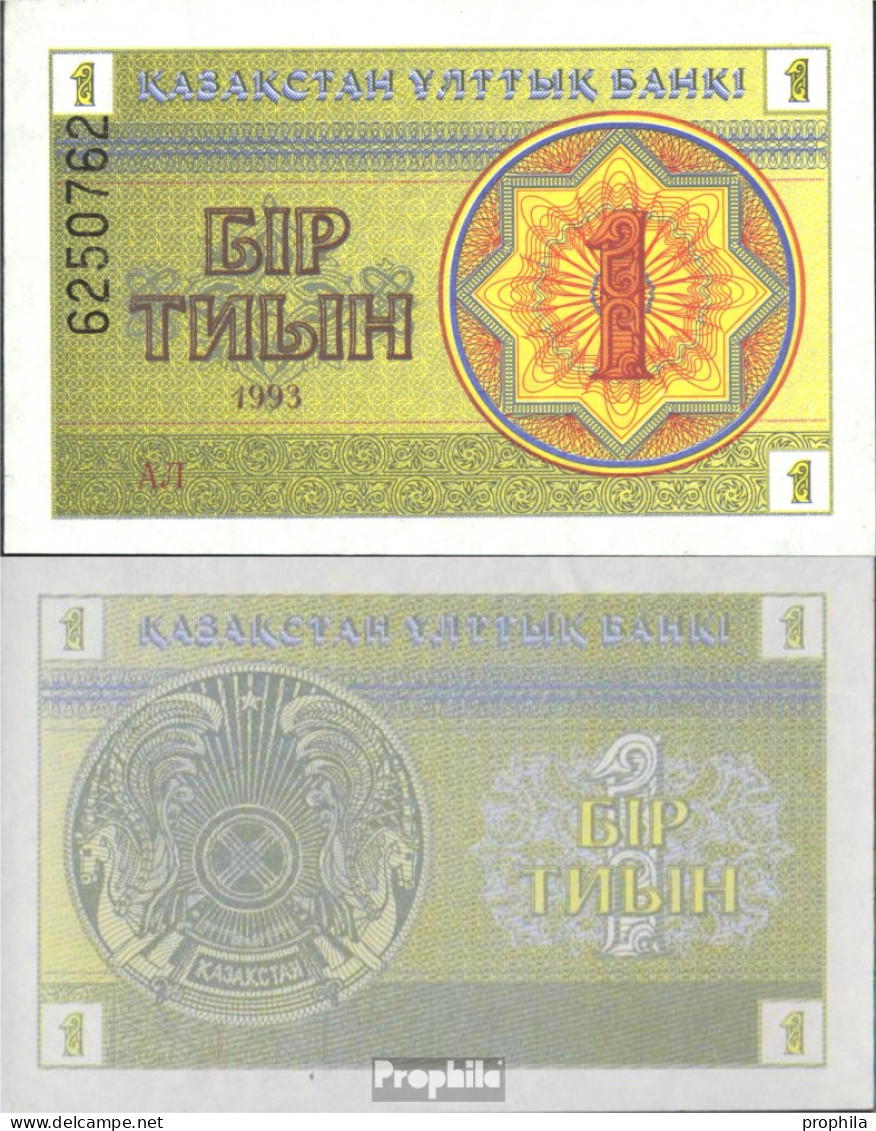 Kasachstan Pick-Nr: 1d Bankfrisch 1993 1Tyin - Kasachstan