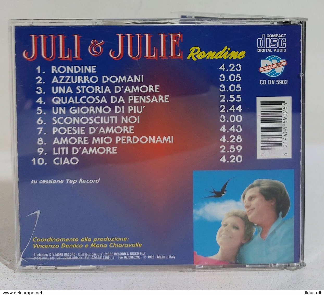 I107938 CD - JULI & JULIE - Rondine - D. V. More Record 1996 - Otros - Canción Italiana