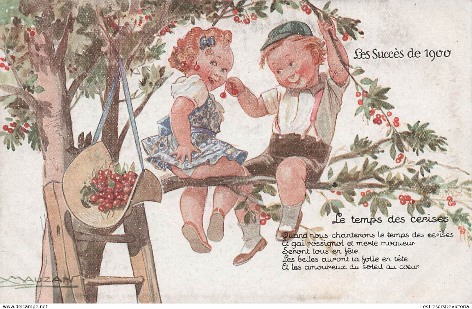 CPA Illustrateur - Mauzan - Les Succes De 1900 - Le Temps Des Cerises - Ed Salabert - Mauzan, L.A.