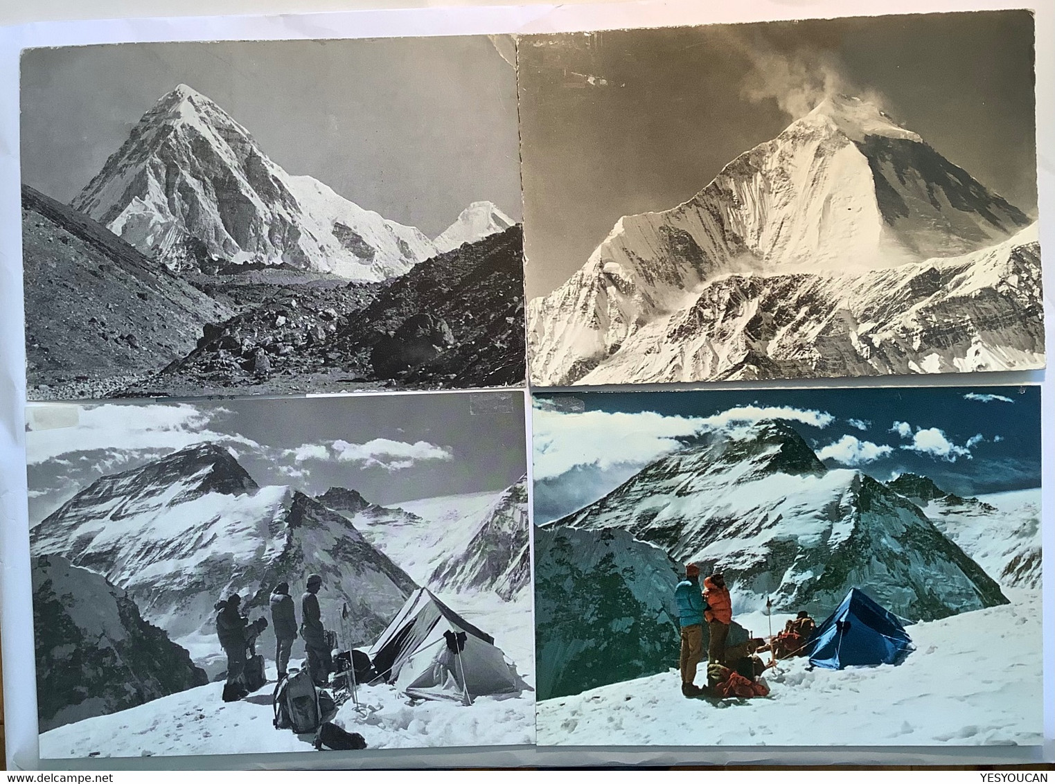 NEPAL-INDIA 1960-1971: MOUNT EVEREST HIMALAYA EXPEDITION 4DIFF ! >Schweiz (Mountaineering Alpinisme Cover Ak Cpa - Nepal