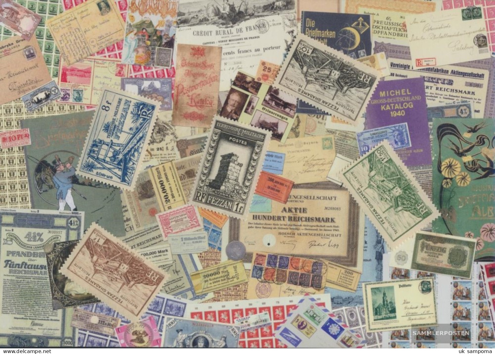 Fezzan 5 Different Stamps - Altri & Non Classificati