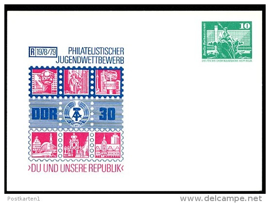 DDR PP16 C1/008a Privat-Postkarte JUGENDWETTBEWERB Suhl 1979 NGK 3,00 € - Postales Privados - Nuevos