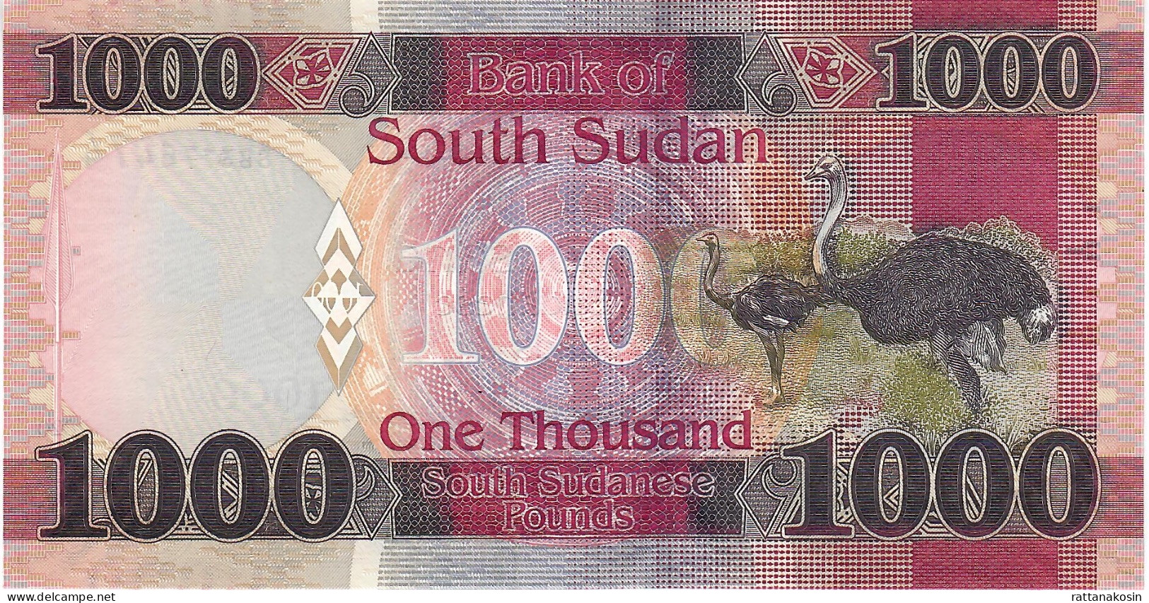 SOUTH SUDAN NLP  1000 POUNDS 2020 Signature 6  #BB    UNC. - South Sudan