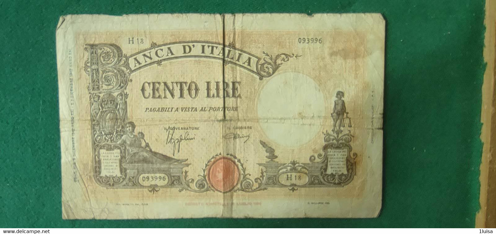 Italia 100 Lire 9/12/1942 - 100 Lire