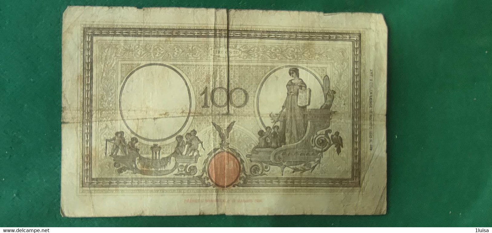 Italia 100 Lire 9/12/1942 - 100 Liras