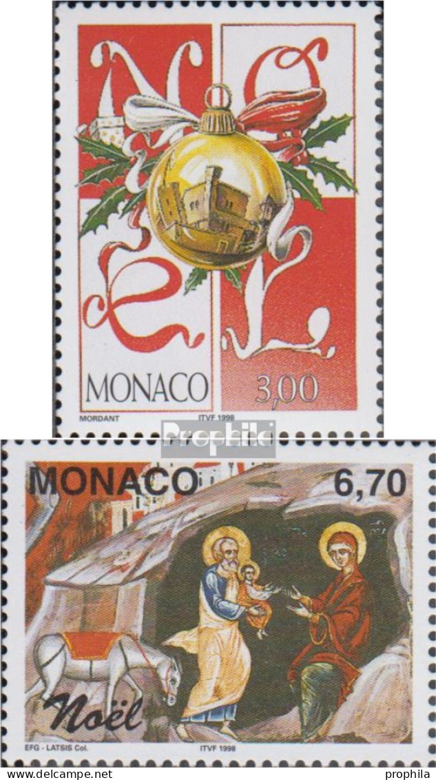 Monaco 2428-2429 (kompl.Ausg.) Postfrisch 1998 Weihnachten - Neufs