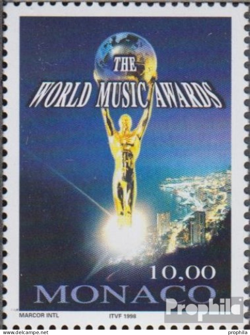 Monaco 2408 (kompl.Ausg.) Postfrisch 1998 World Music Award - Neufs