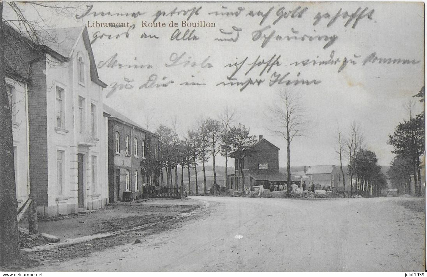 LIBRAMONT ----> FELDPOST ..-- Route De BOUILLON . Rare . 1914 . - Libramont-Chevigny