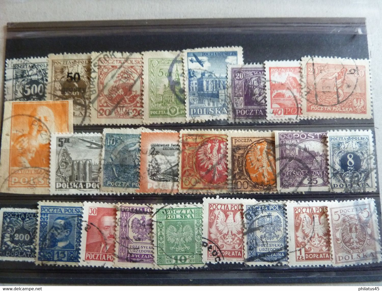 POLOGNE LOT DE 25 TIMBRES ANCIENS TOUS DIFFERENTS TB - Collections, Lots & Series