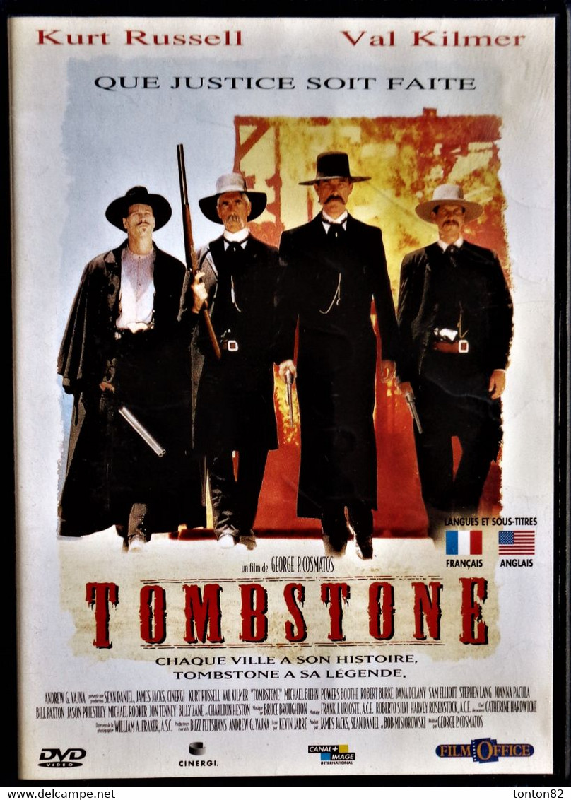 TOMBSTONE - Que Justice Soit Faite - Kurt Russell - Val Kilmer - Charlton Heston . - Western/ Cowboy
