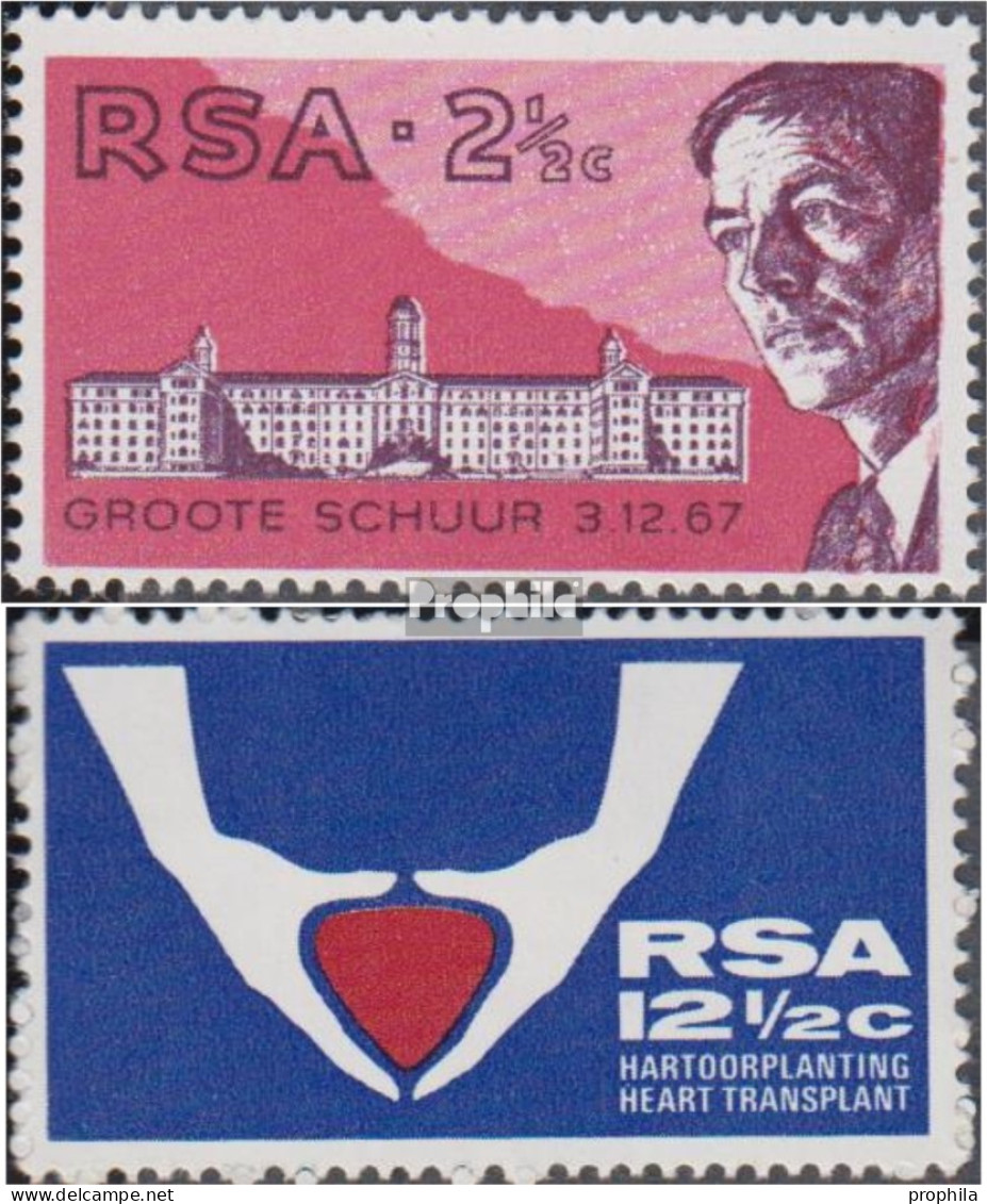Südafrika 382-383 (kompl.Ausg.) Postfrisch 1969 Ärztekongress - Ongebruikt