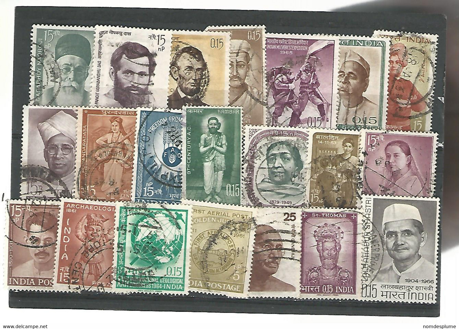 56166 ) Collection India Postmark - Colecciones & Series