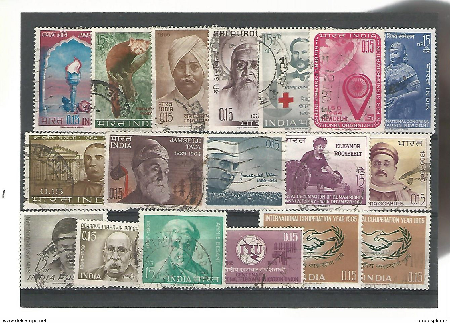 56167 ) Collection India Postmark - Colecciones & Series