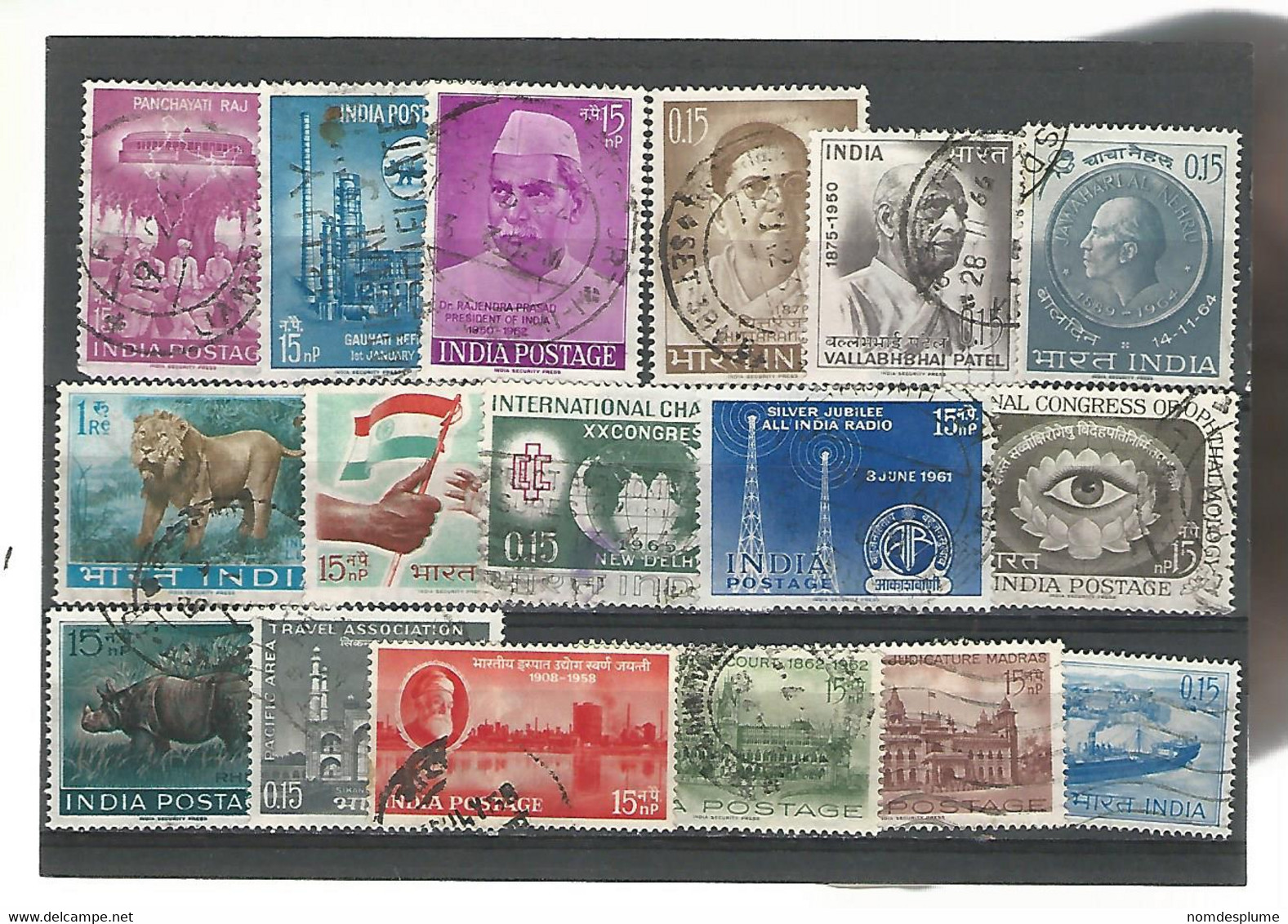 56168 ) Collection India Postmark - Lots & Serien