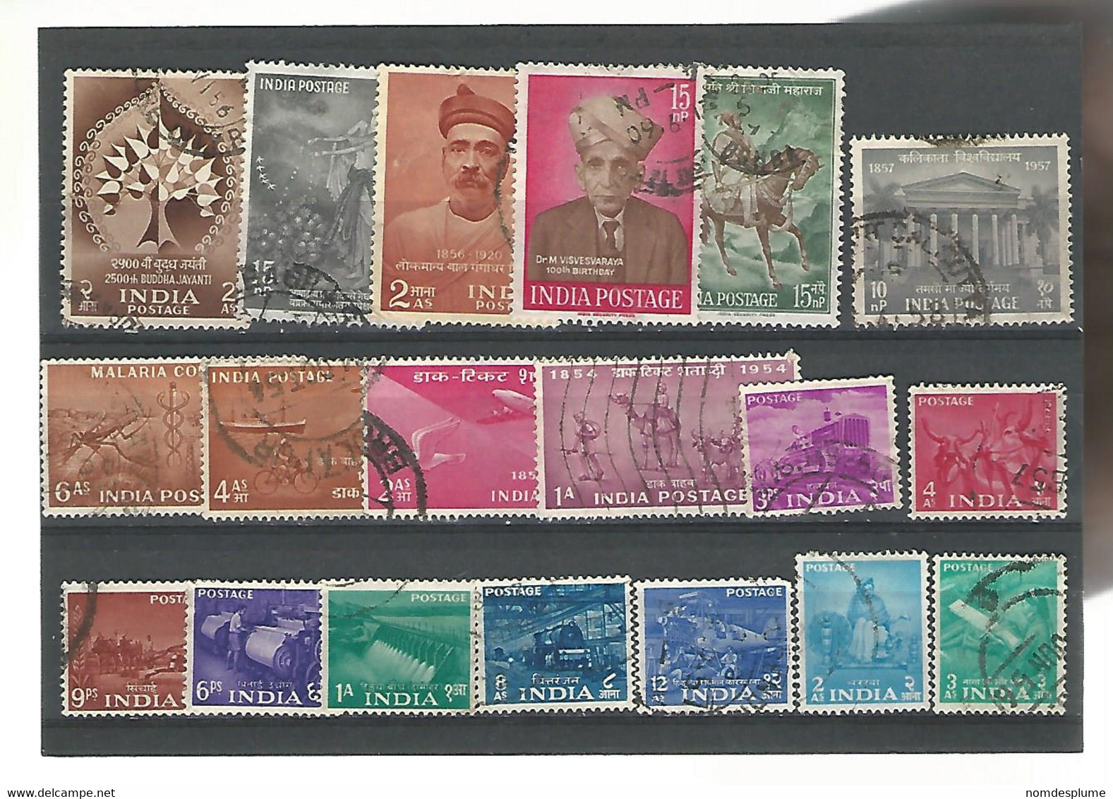 56171 ) Collection India Postmark - Colecciones & Series