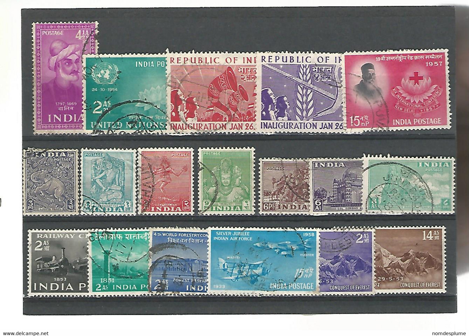 56172 ) Collection India Postmark - Verzamelingen & Reeksen