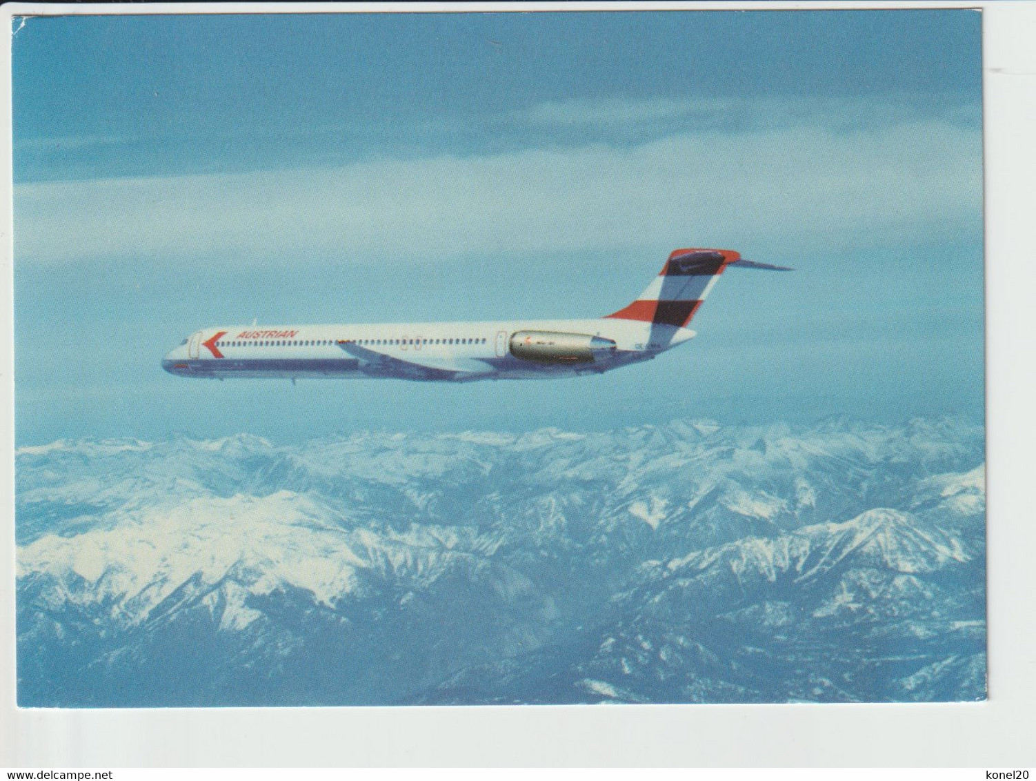 Vintage Rppc Austrian Airlines Douglas Dc-9 Aircraft - 1919-1938: Entre Guerres