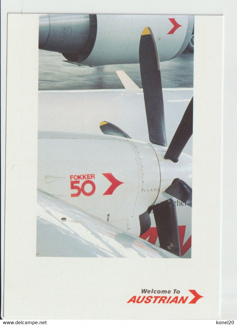Pc Austrian Airlines Fokker F-50 Aircraft - 1919-1938: Entre Guerres
