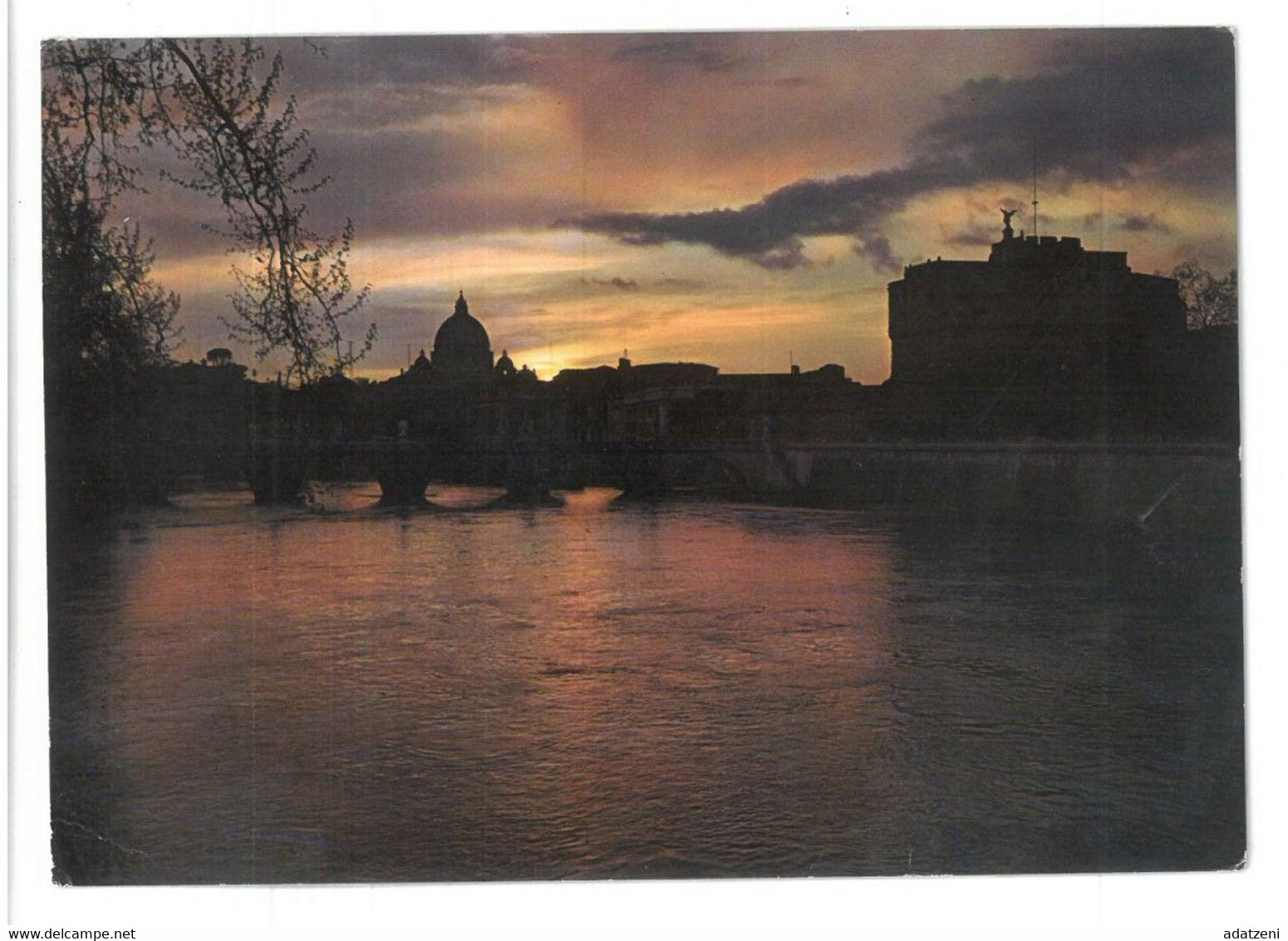 BR217 Roma Ponte E Castel Sant’Angelo Viaggiata 1968 Verso Firenze - Bruggen