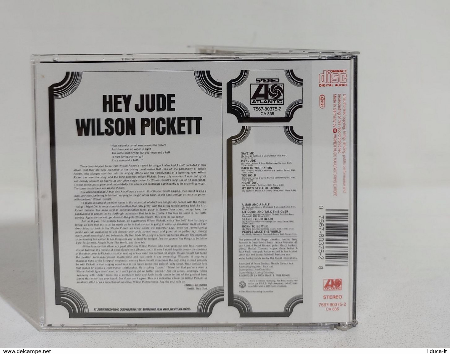 I108037 CD - WILSON PICKETT - Hey Jude - Atlantic 1996 - Soul - R&B