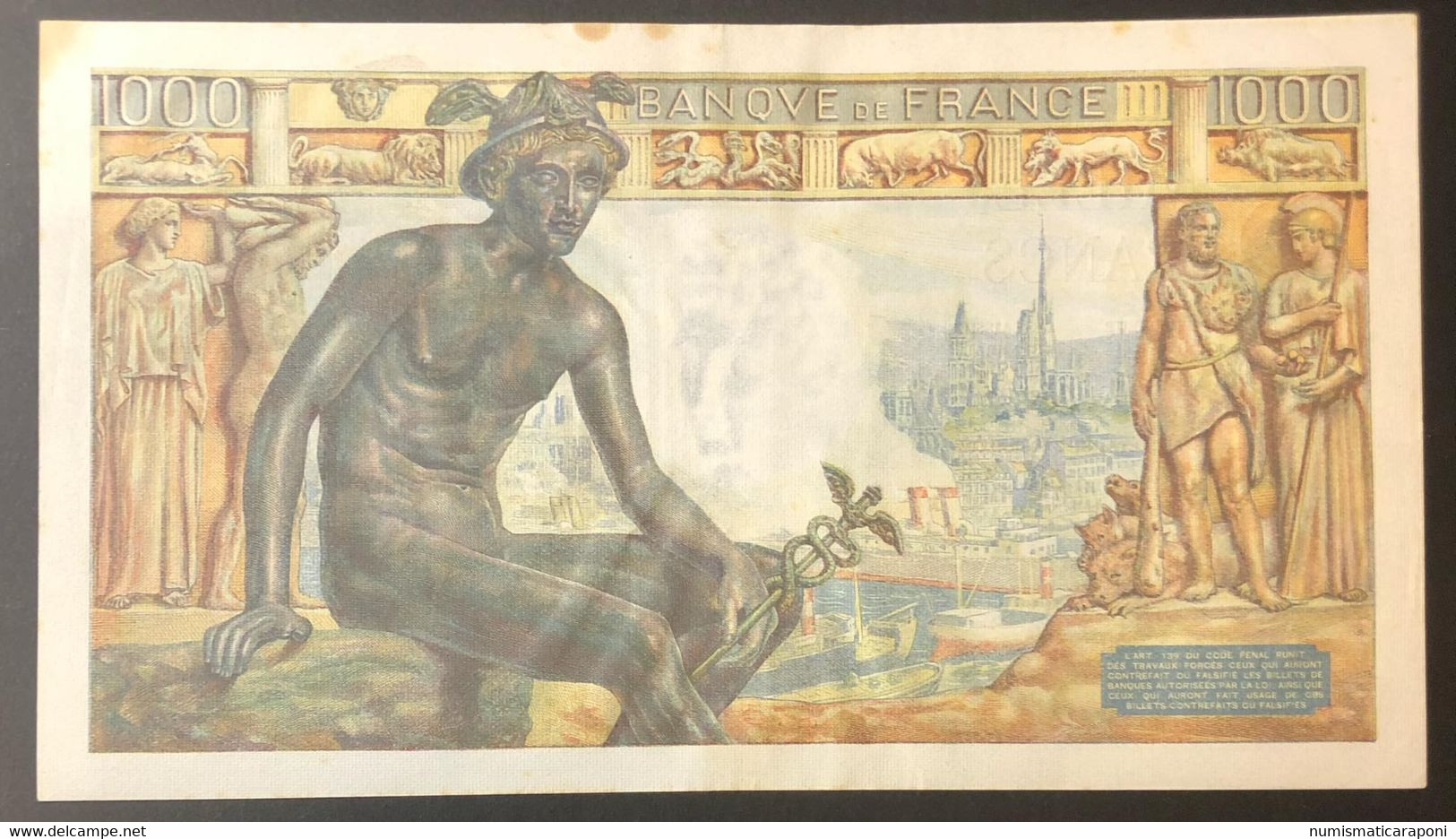 FRANCIA France 1000 Francs  19 11 1942 LOTTO 4109 - 1 000 F 1945-1950 ''Minerve Et Hercule''