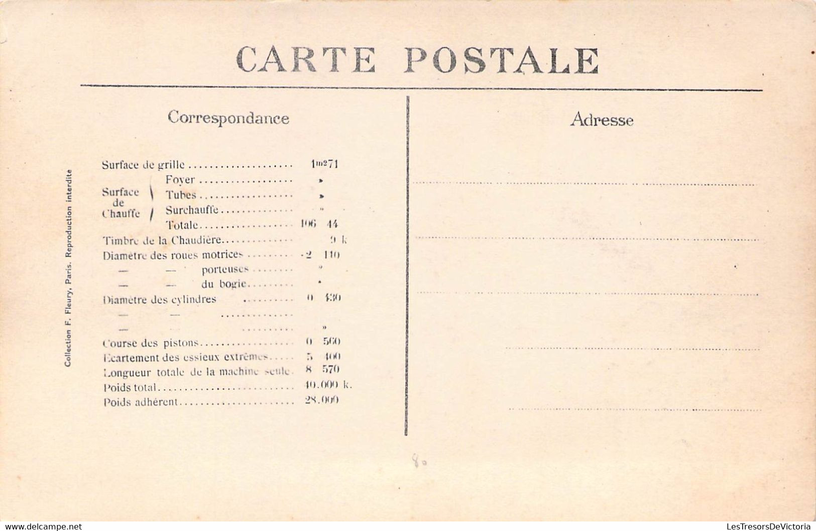 CPA - Les Locomotives Françaises (Midi) - Construite Entre 1878 Et 1882 - Collection F Fleury - Trains