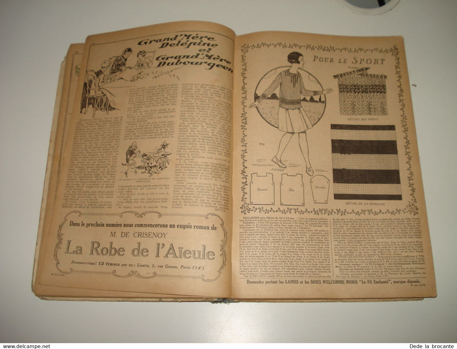 C24 / Reliure avant guerre N° 7 de " Lisette " du N°27 de 1930  au N°2 de 1931