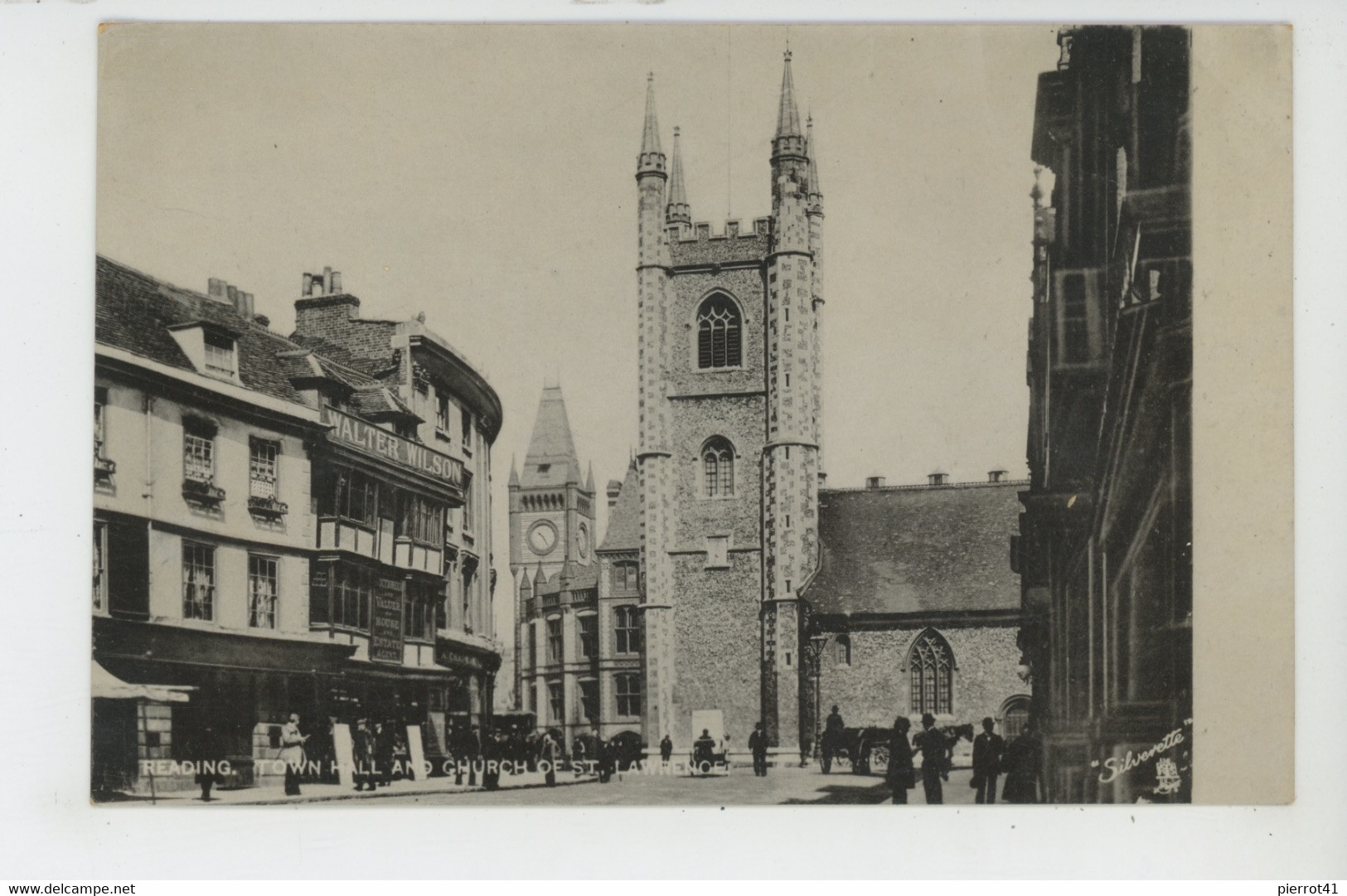 ROYAUME UNI - ENGLAND - READING - Town Hall And Church Of St. Lawrence - Edit. RAPHAEL TUCK - Reading