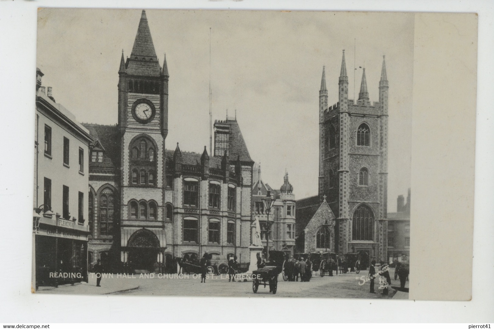 ROYAUME UNI - ENGLAND - READING - Town Hall And Church Of St. Lawrence - Edit. RAPHAEL TUCK - Reading