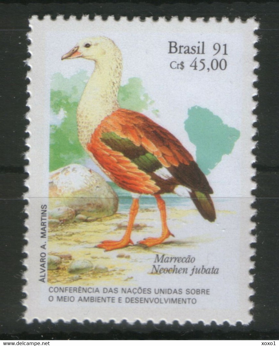 Brazil 1991 Mi.No. 2414 Brasilien Birds Vogel Orinoco Goose UNCED 1v MNH** - Otros & Sin Clasificación