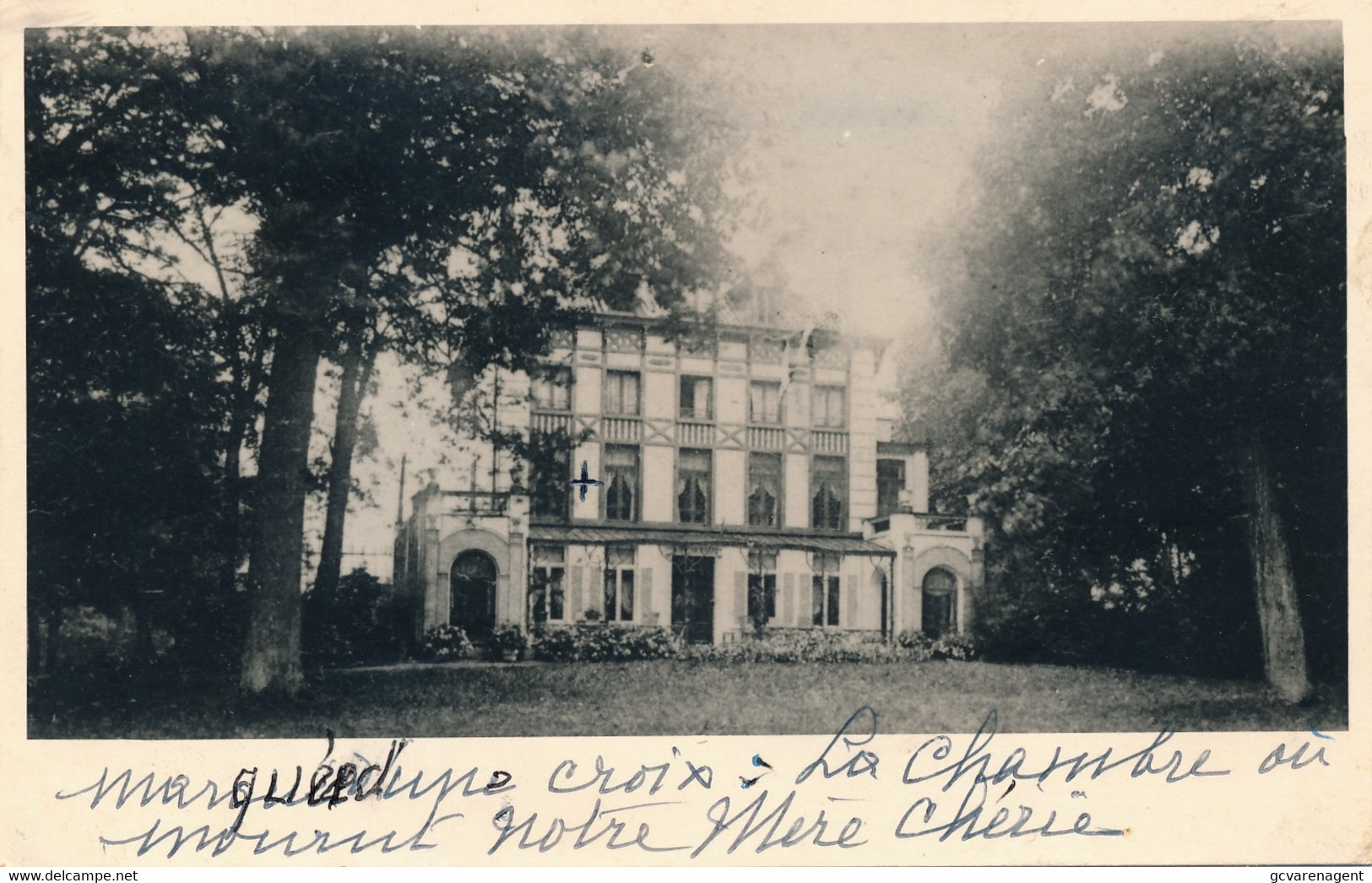 DEURLE  CHATEAU ,, MA BAGATELLE ,, A Mr DE LA KETHULLE DE RYHOVE - PRIVE FOTOKAART !! WAS INGEPLAKT    2 SCANS - Sint-Martens-Latem