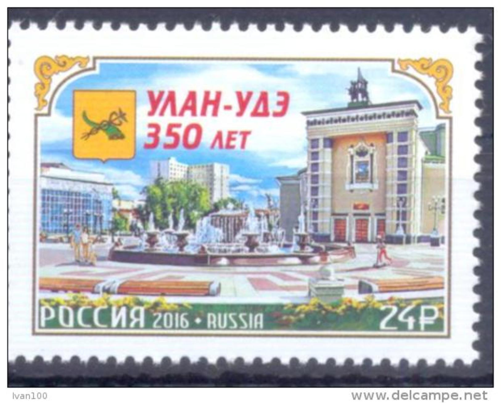 2016. Russia, 350y Of Ulan-Ude City, 1v,  Mint/** - Neufs