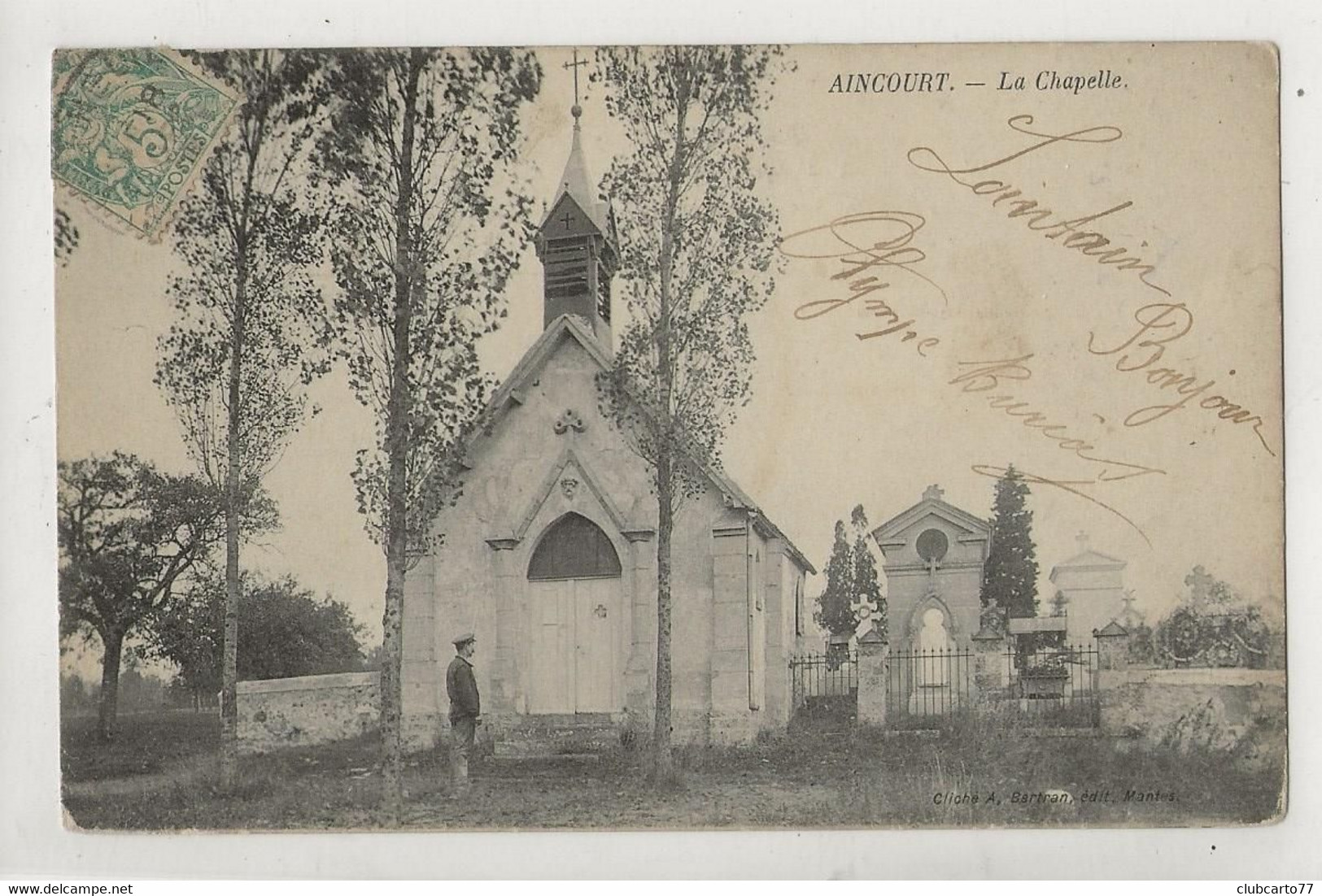 Aincourt (95) : La Chapelle En 1905 (animé) PF - Aincourt