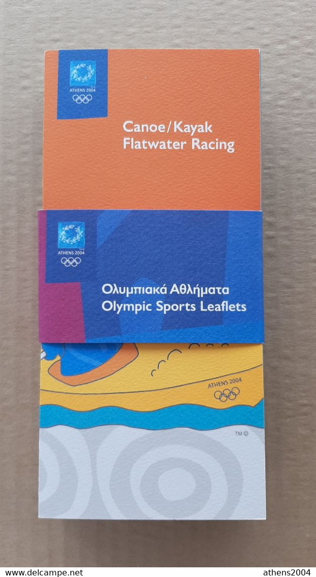 Athens 2004 Olympic Games, Full Set Of 35 Sports Leaflets With Mascots. ENGLISH Version - Apparel, Souvenirs & Other