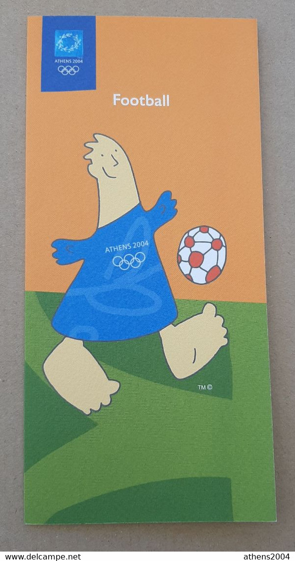Athens 2004 Olympic Games, full set of 35 Sports Leaflets with mascots. ENGLISH version