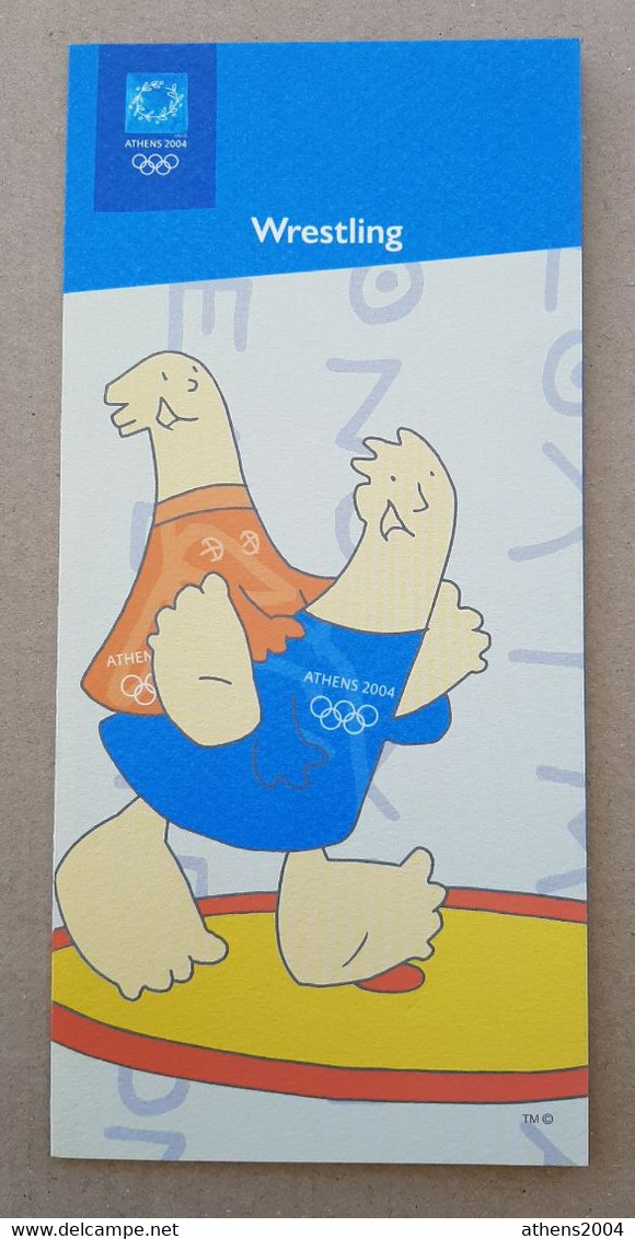 Athens 2004 Olympic Games, full set of 35 Sports Leaflets with mascots. ENGLISH version