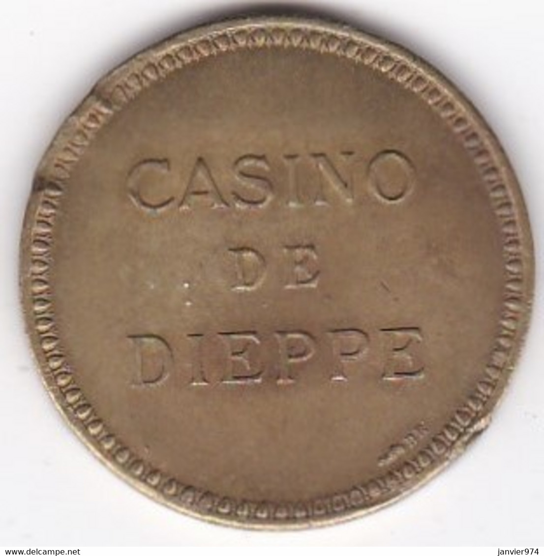 76. Normandie. Casino De Dieppe, Sans Valeur, En Laiton - Casino