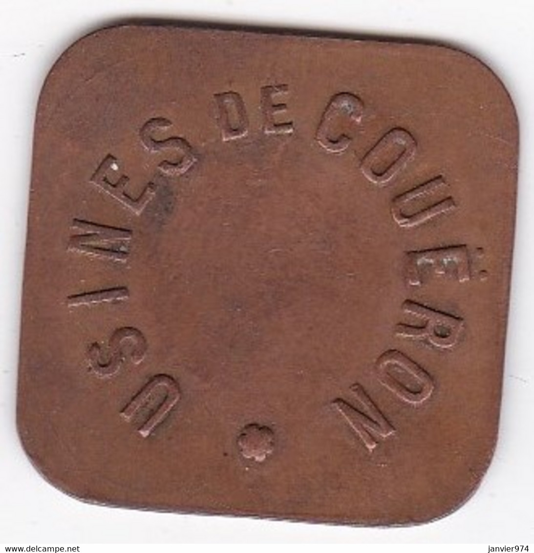 44 - Loire Atlantique. Jeton Usine De Couëron. 25 Centimes , En Cuivre - Monedas / De Necesidad