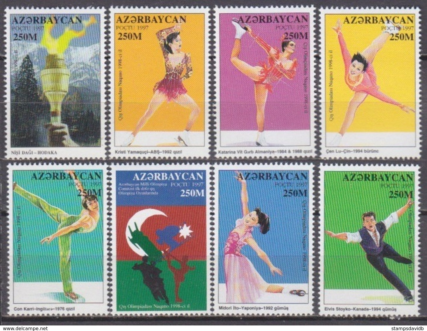 1998	Azerbaijan	406-13	1998 Olympic Games In Nagano	5,50 € - Winter 1998: Nagano