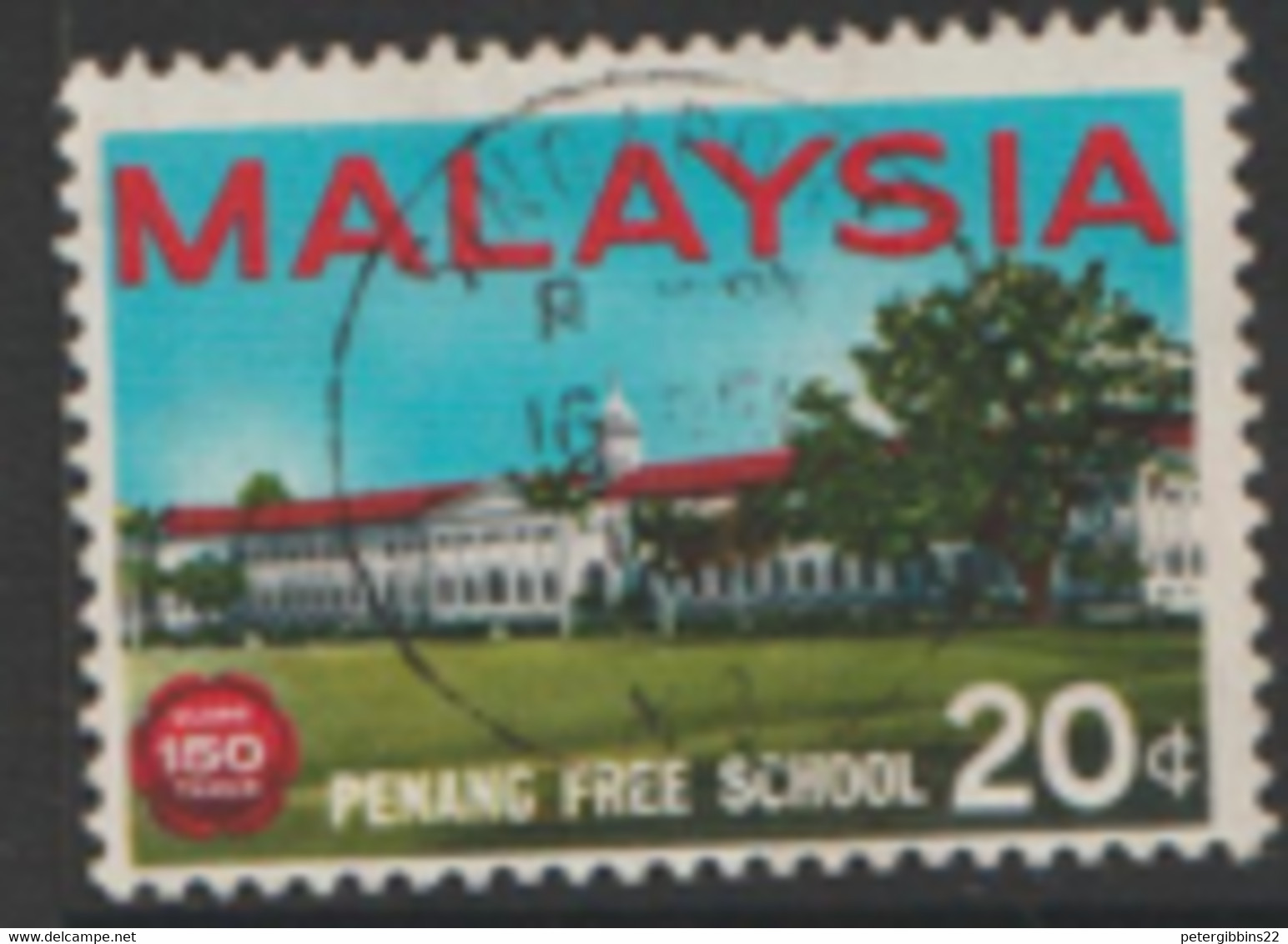 Malaysia   1966  SG  35  Penang Free School   Fine Used - Fédération De Malaya