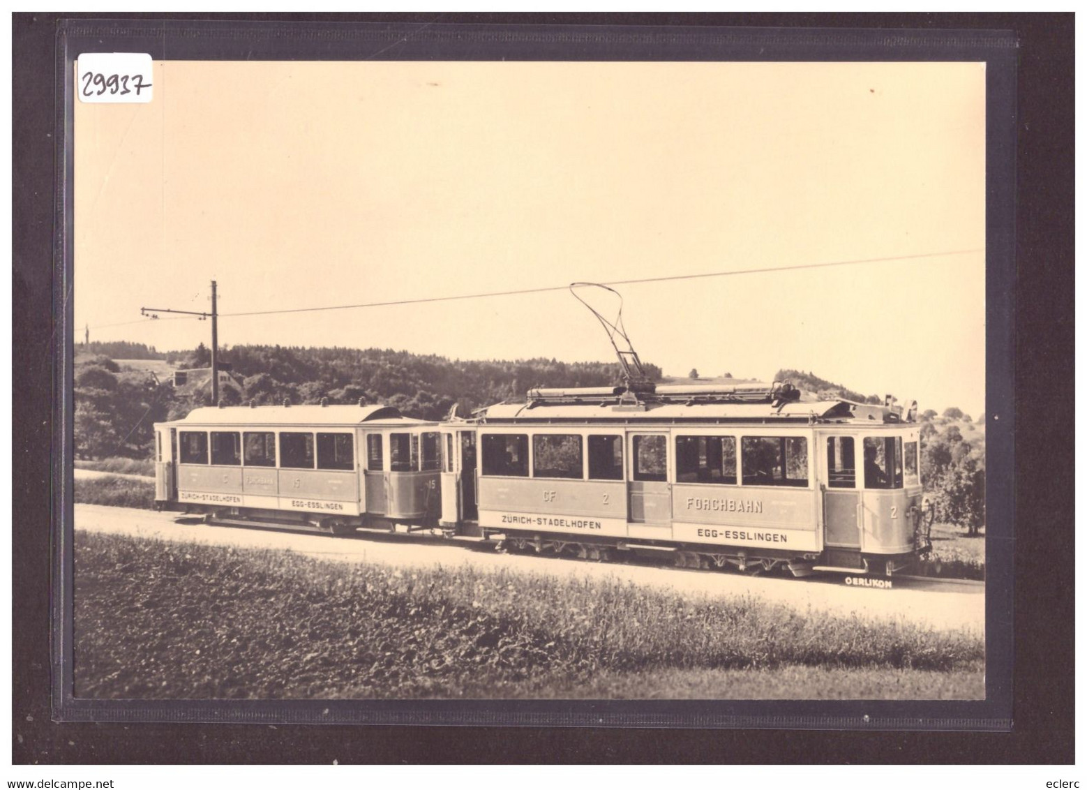 FORMAT 10x15cm - FORCH BAHN - REPRO ANNEES 70 - LEUTWILER VERLAG - TRAIN - BAHN - TB - Wiler Bei Utzenstorf