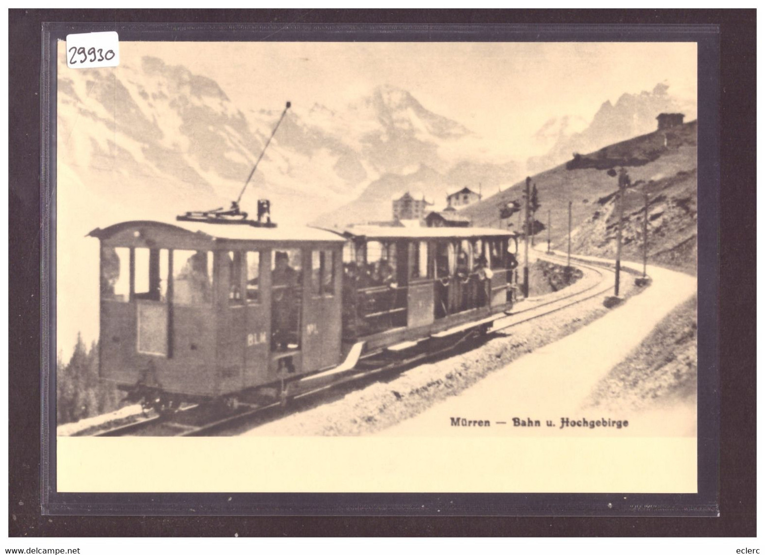 FORMAT 10x15cm - JUNGFRAU BAHN - REPRO ANNEES 70 - LEUTWILER VERLAG - TRAIN - BAHN - TB - Wiler Bei Utzenstorf