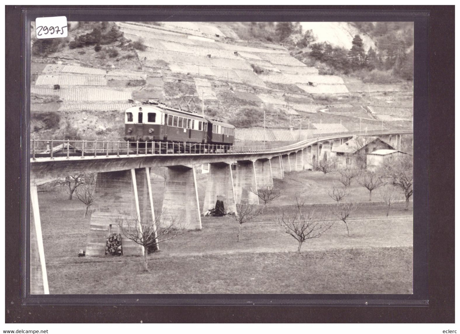 FORMAT 10x15cm - CHEMIN DE FER MARTIGNY CHATELARD - REPRO ANNEES 70 - LEUTWILER VERLAG - TRAIN - BAHN - TB - Wiler Bei Utzenstorf