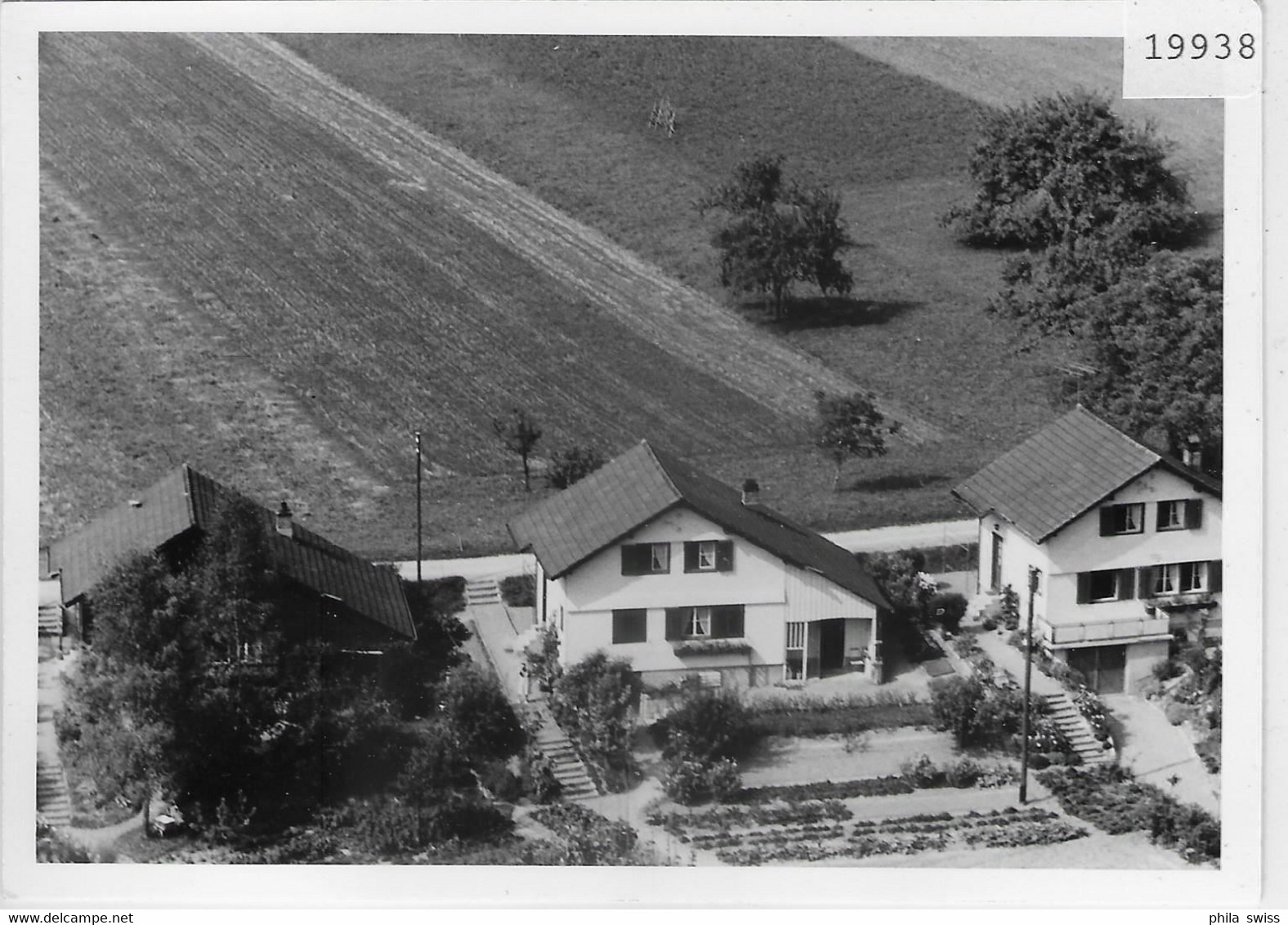 Flugaufnahme Zell ZH Breitistrasse - Foto: 90x125mm - Zell