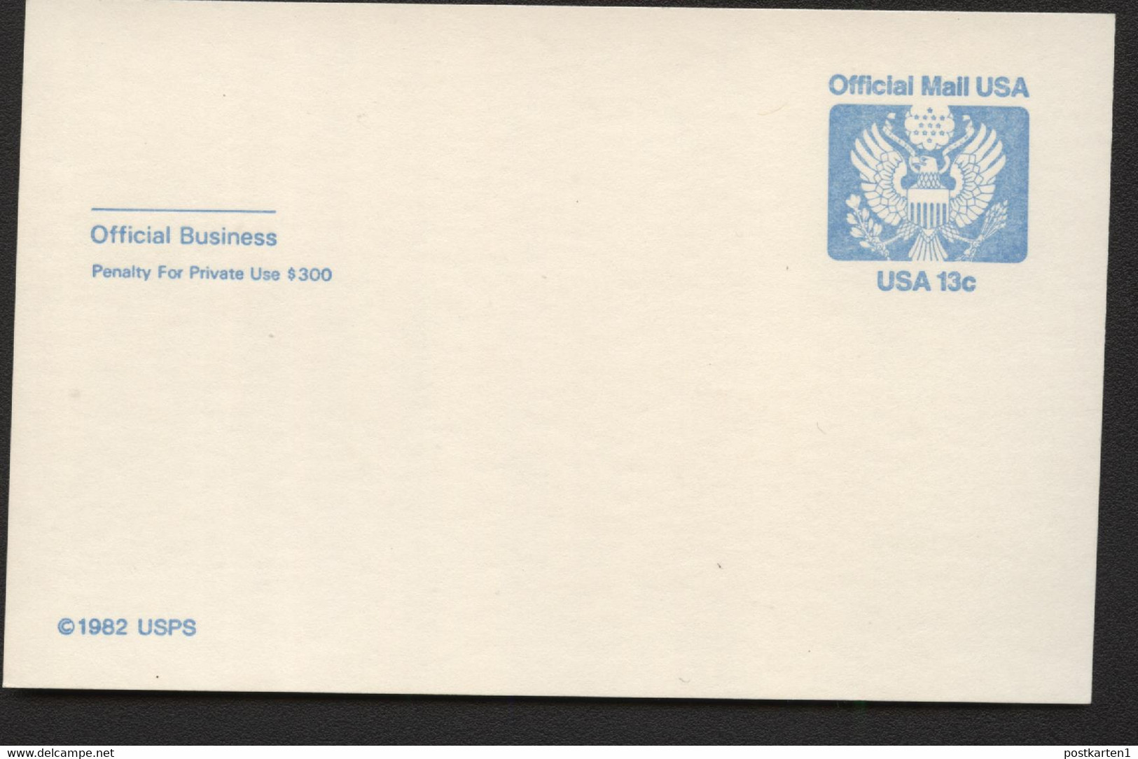 UZ2 Official Mail Postal Card Mint Vf 1983 - 1981-00