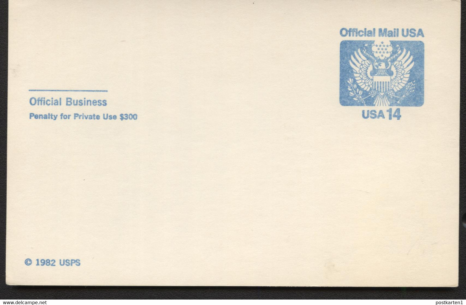 UZ3 Official Mail Postal Card Mint Vf 1985 - 1981-00